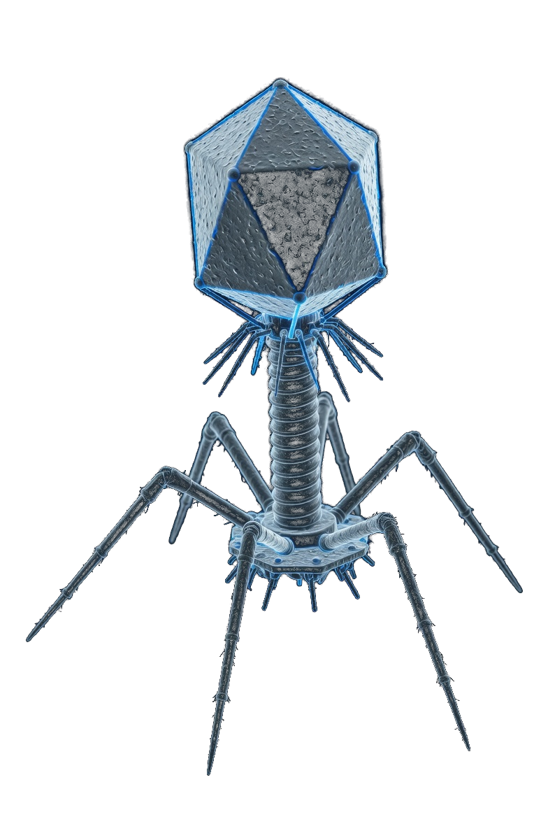 Distant bacteriophage in haze